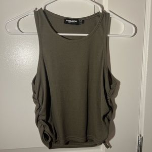 Olive green-grayish tank top